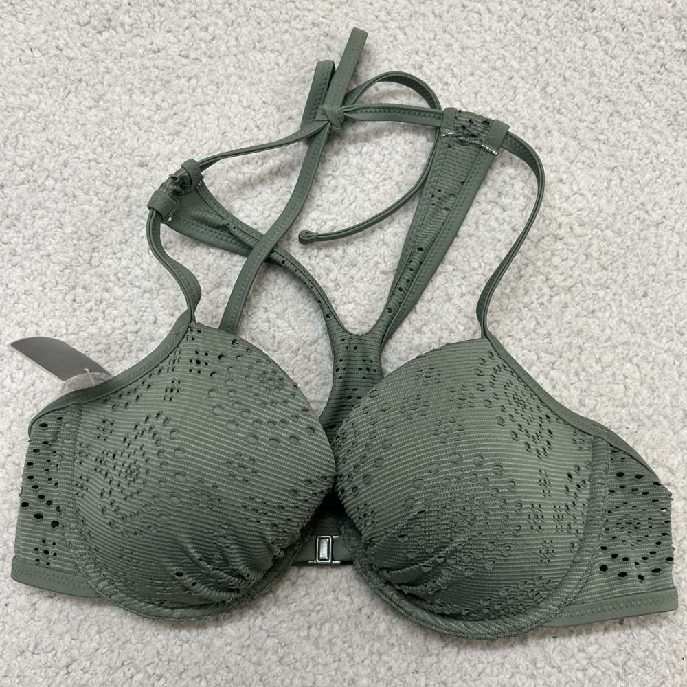 Aerie Bra 34C Underwire Lightly Lined Racerback Front CLose American Eagle